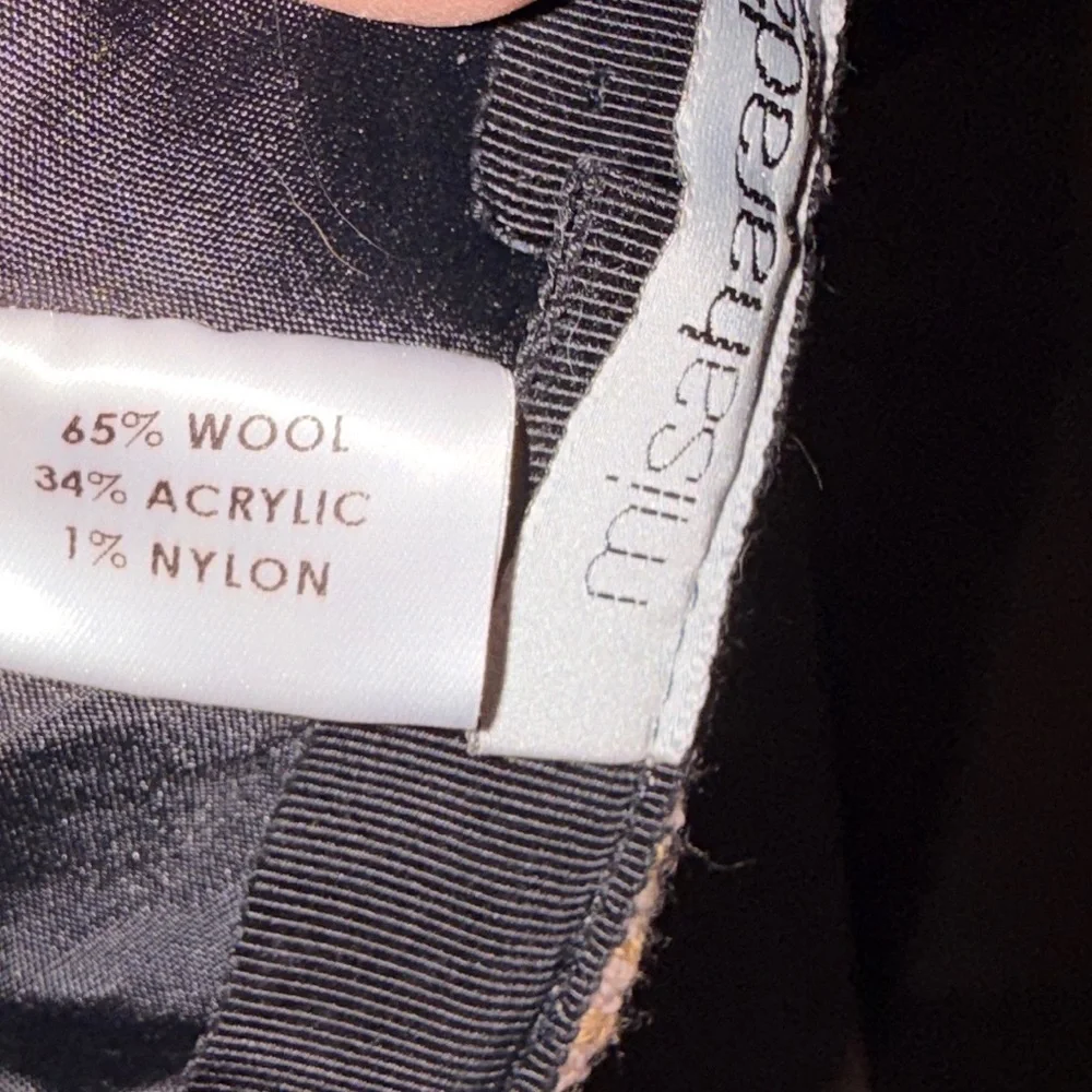 Vintage Misa Harada‎ Millinery Wool Blend Hat - Picture 7 of 7